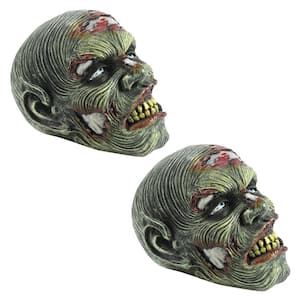 Lost Zombie Head Novelty Statues: Set of 2