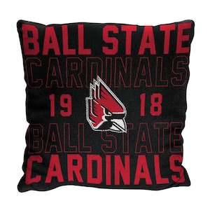 NCAA Ball State Stacked Multi-Colored Pillow