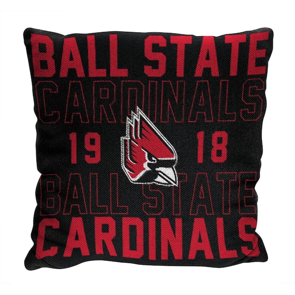 THE NORTHWEST GROUP NCAA Ball State Stacked Multi-Colored Pillow