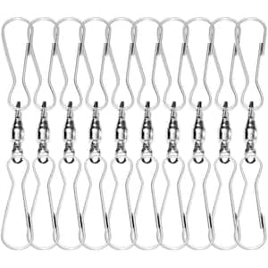 Stainless Windsock Clips with 3 in. Dual Swivel Hook, 360° Rotatable and Anti-Wrap (Pack of 10)