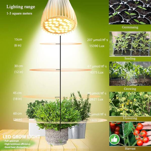 thumbnail image 2 of Grow Light Bulbs For Indoor Plants Full Spectrum,E26 A19 Grow 2 of 12