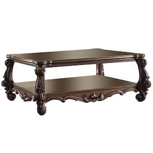 Versailles 59 in. Cherry Oak Finish Rectangle Wood Coffee Table