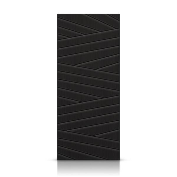 CALHOME 24 in. x 80 in. Hollow Core Black Painted Composite MDF Interior Door Slab