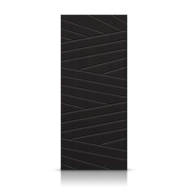 CALHOME 42 in. x 96 in. Hollow Core Black Painted Composite MDF Interior Door Slab