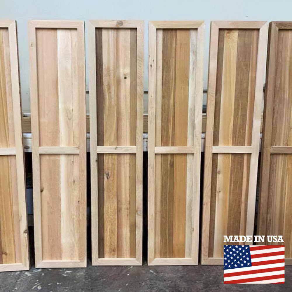 Rustic Western Red Cedar 78" Handcrafted Board-n-Batten Shutters