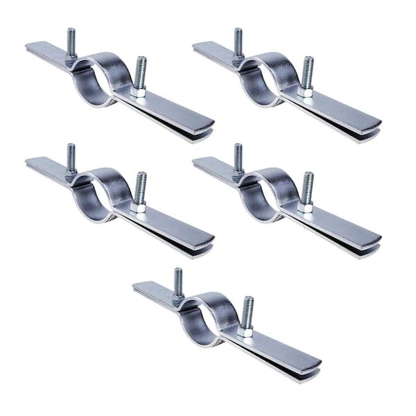 The Plumber's Choice 8 in. Clevis Hanger for Vertical Pipe Support in Standard Galvanized Steel (5-Pack)