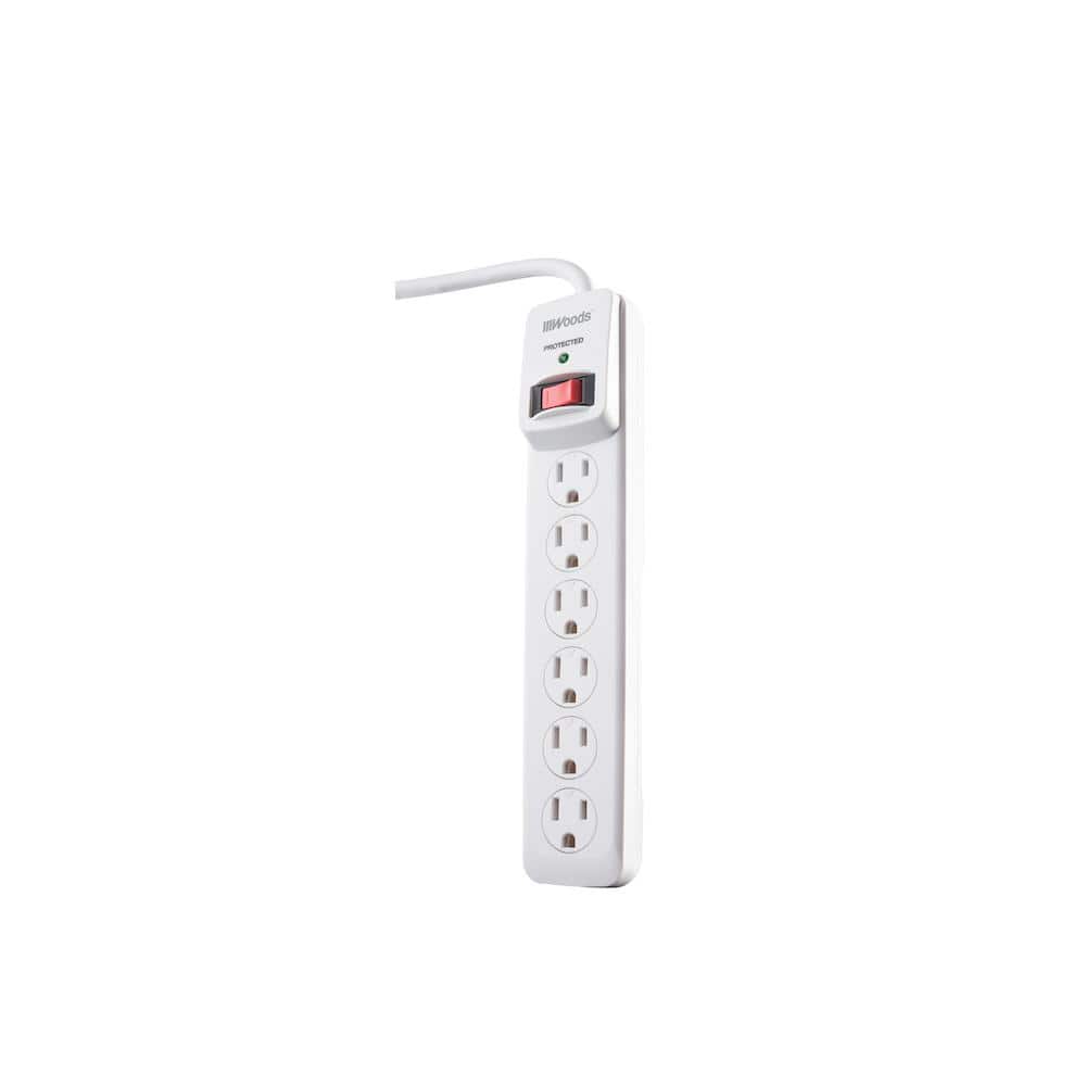 Surge Protector, 6 Outlet, 750 Joules, British Plug