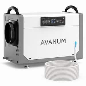 113 pt. 4000 sq.ft. Crawl Space Commercial Dehumidifier in White with Pump, Drain Hose, Automatic Defrost, Timer