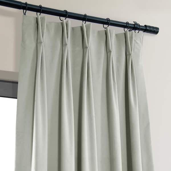 Double Pinch Pleated Blackout Window Curtain Panel & Drapes with Thermal  Insulation (2 Panels, Greyish White, 42 Inch by 84 Inch)