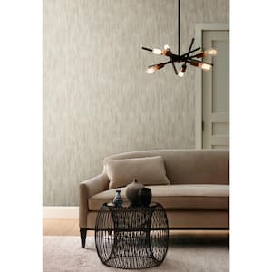 Cream & Gold Metallic Soft Cascade Vinyl Unpasted Paper Wallpaper, 21 in. by 33 ft.
