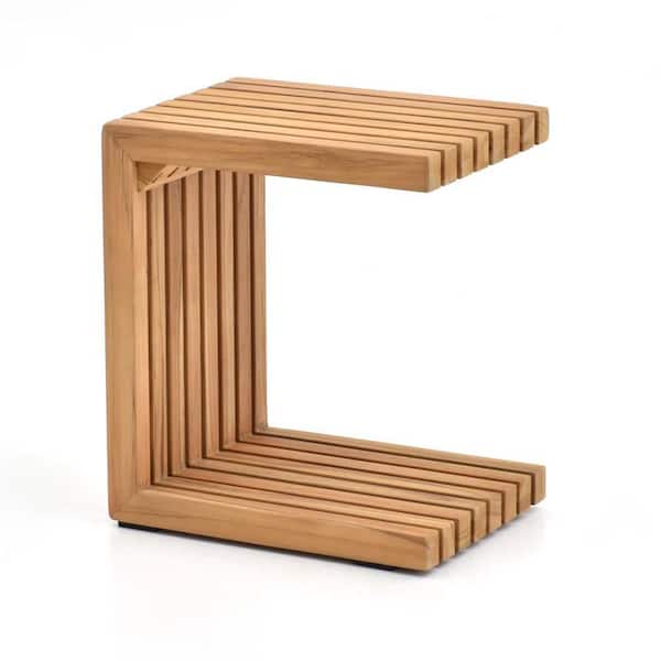16 in. Teak Outdoor Side Table