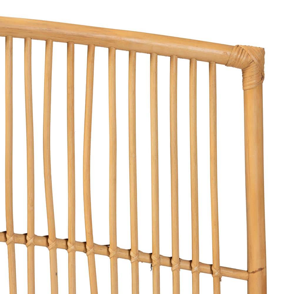 Natural Rattan Queen Size Wall-Mount Headboard