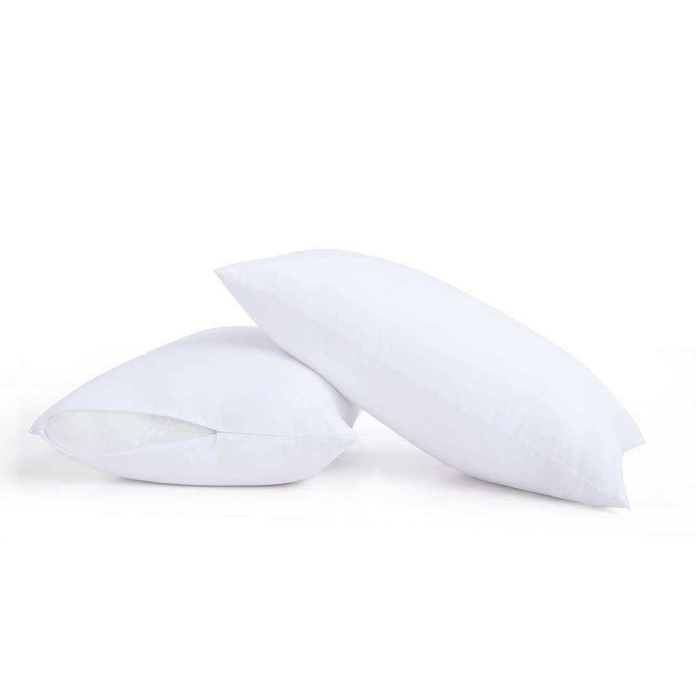 White Hypoallergenic Down Alternative Bed Pillow Set