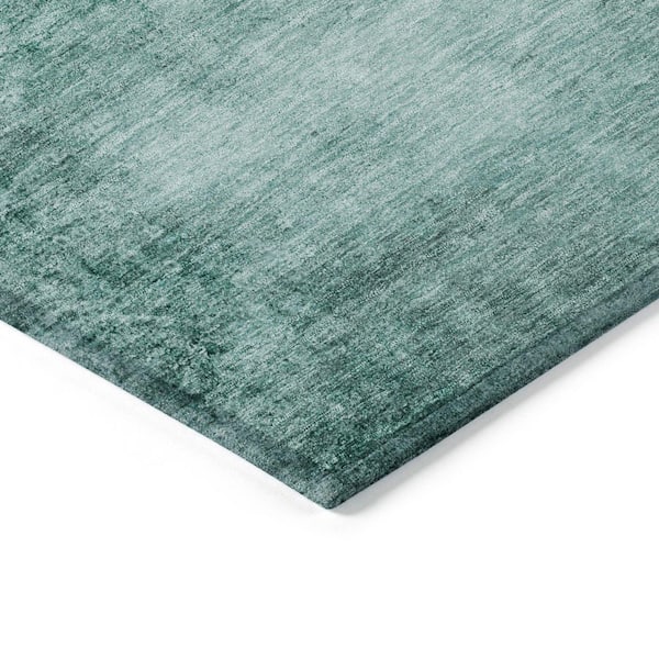 Chantille Machine Washable Indoor/Outdoor Abstract ACN1884 Teal 8 ft. x 10 ft. Accent Rug