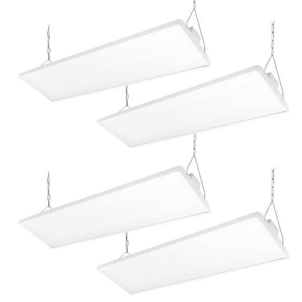 4 ft. White 40500 Lumens 1000-Watt Equivalent Integrated LED Dimmable Linear High Bay Light, 5000K Dayllight(4-Pack)