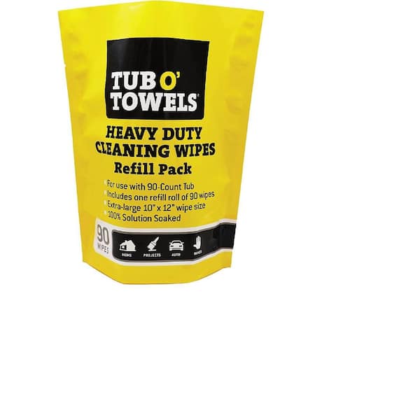 90-Count Citrus Heavy Duty Cleaning Disinfecting Wipes Refill Pouch