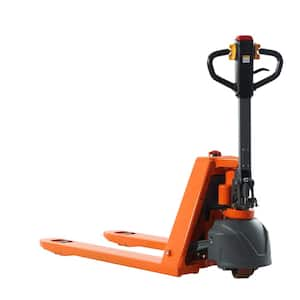 24V/20AH Lithium Battery Powered 3300 lbs. 48 in. x 27 in. Fork Electric Pallet Jack Truck Orange