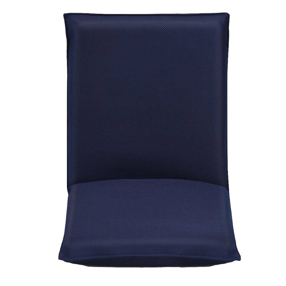 Navy Minimalist Style Adjustable 6-Position Folding Lazy Man Sofa and Floor