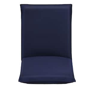 Navy Minimalist Style Adjustable 6-Position Folding Lazy Man Sofa and Floor Chair