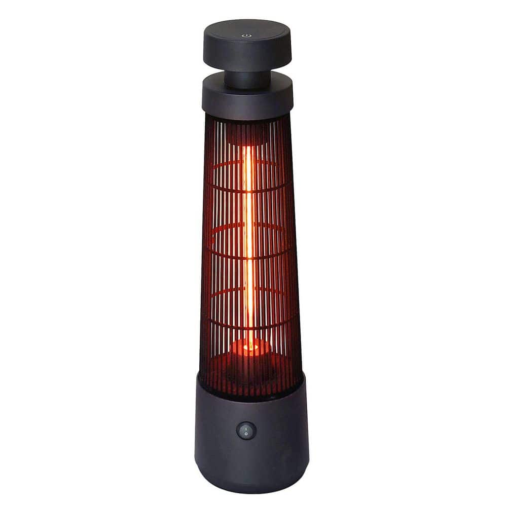 1200W Utility Black Infrared Electric Freestanding Infrared Space Forced Air Heater with Touch Switch IP55 Waterproof price history on PriceWatchPro