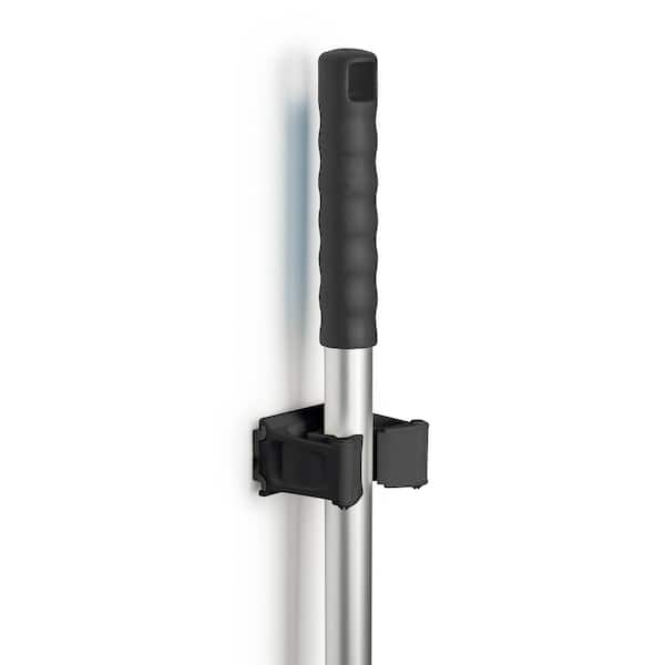 TOOLFLEX Universal Garage Wall Mount Tool Holder 3 in. Durable Plastic Mounts to Wall or Rail (Sold Separate) Black (2-Pack)