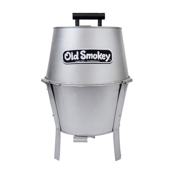 Old Smokey 14 in. Charcoal Grill in Silver