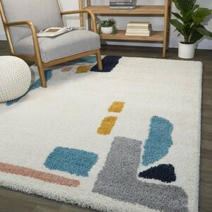 Botello Blue 5 ft. 3 in. x 7 ft. Abstract Area Rug