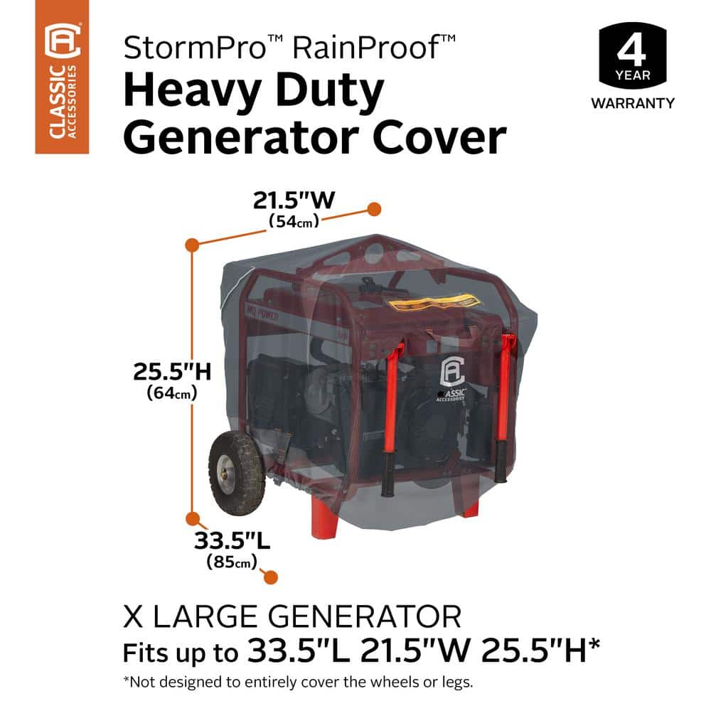 StormPro X-Large Rainproof Heavy-Duty Generator Cover - 2