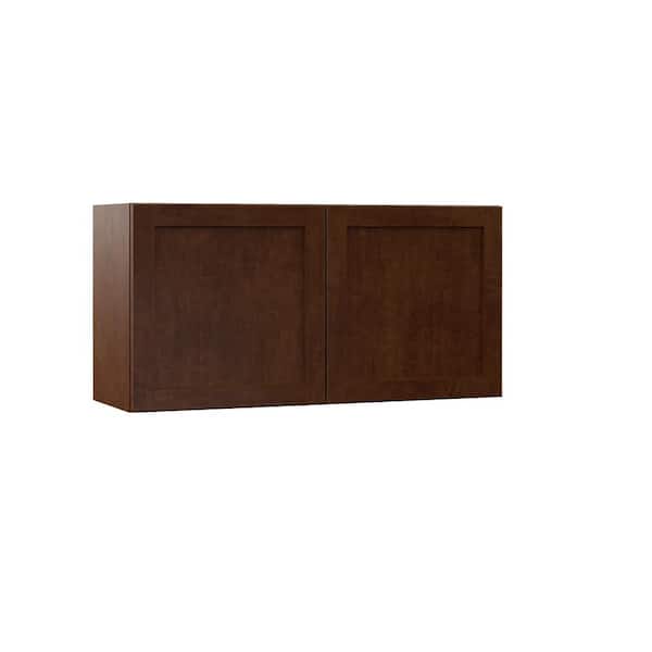 Designer Series Soleste Assembled 36x18x12 in. Wall Bridge Kitchen Cabinet in Spice