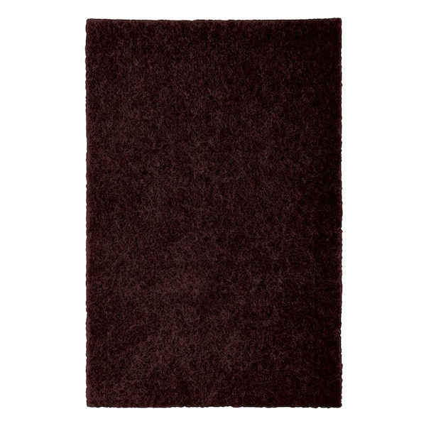 Scotch 4 in. x 6 in. Brown Rectangle Surface Protection Felt Floor Pads (4-Pack)