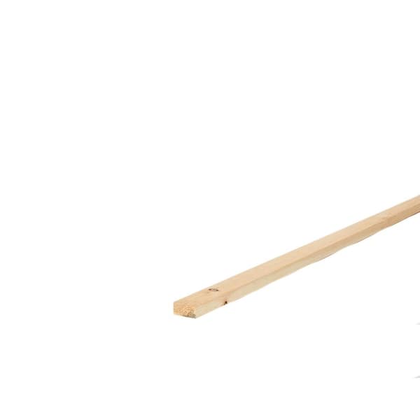 Unbranded 1 in. x 2 in. x 10 ft. Premium Kiln-Dried Square Edge Common Softwood Boards