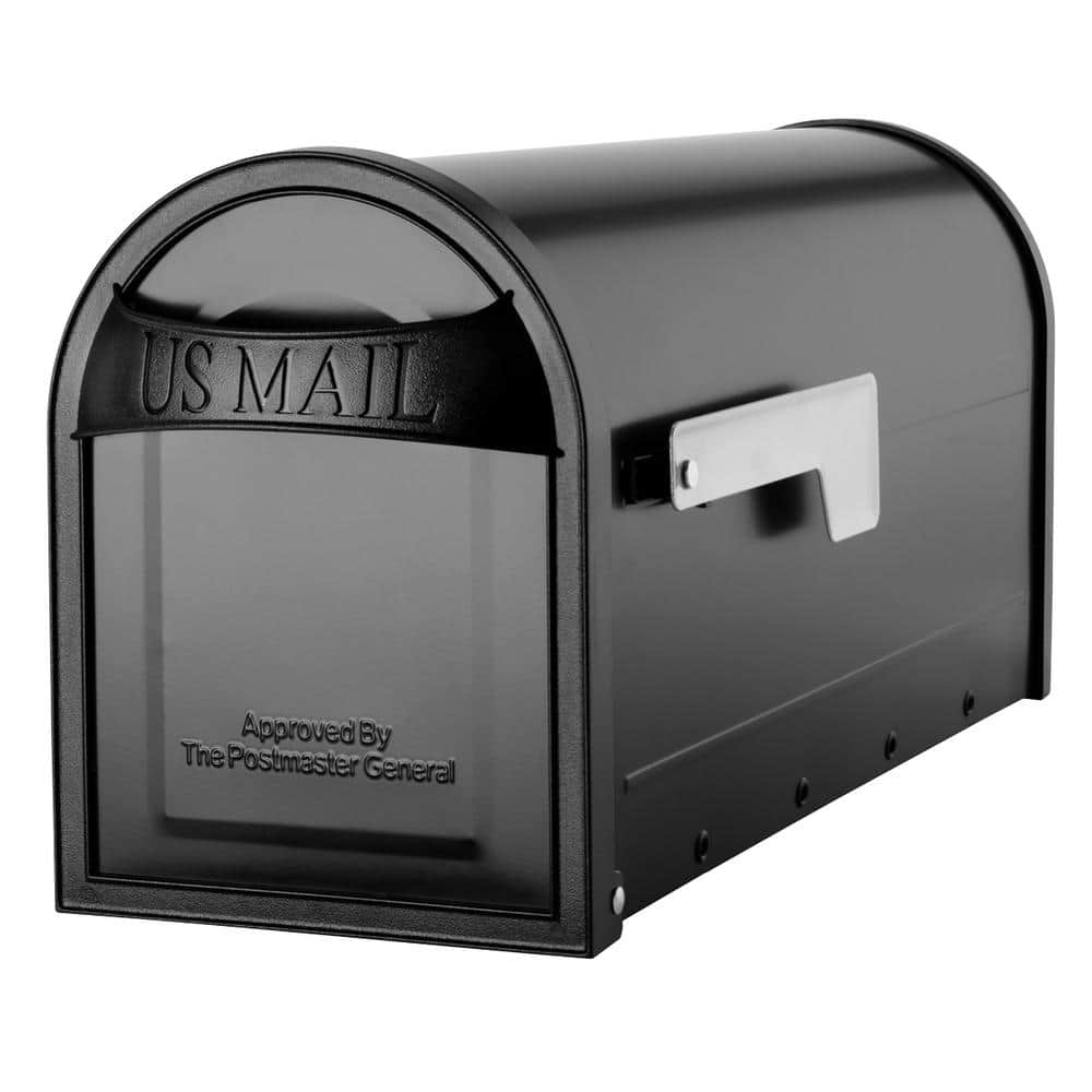 Architectural Mailboxes Carlisle Post Mount Mailbox - Black - Medium