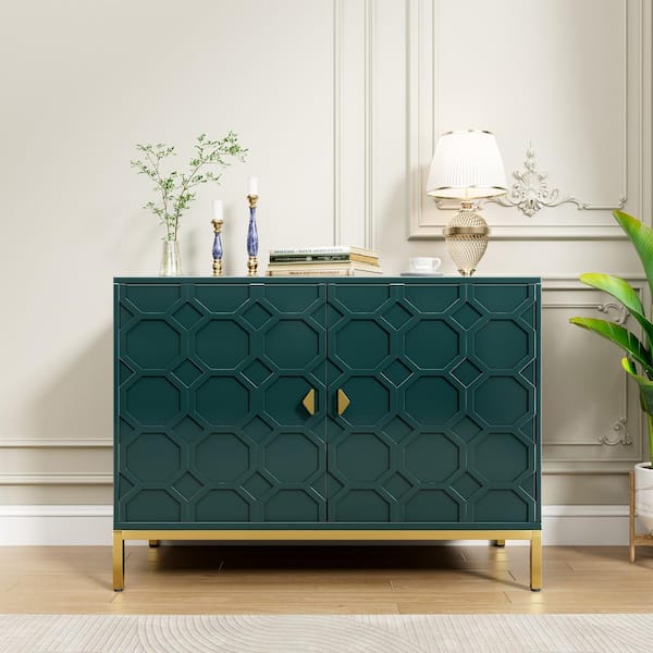 Boyel Living 26.2 in. H Freestanding Storage Cabinet 2-Door Accent Cabinet in Green