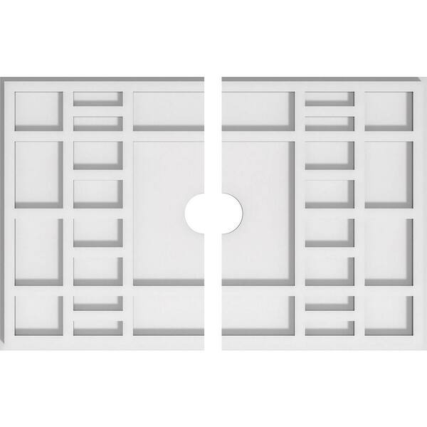 Ekena Millwork 1 in. x 20 in. x 13.375 in PVC Medallion Moulding