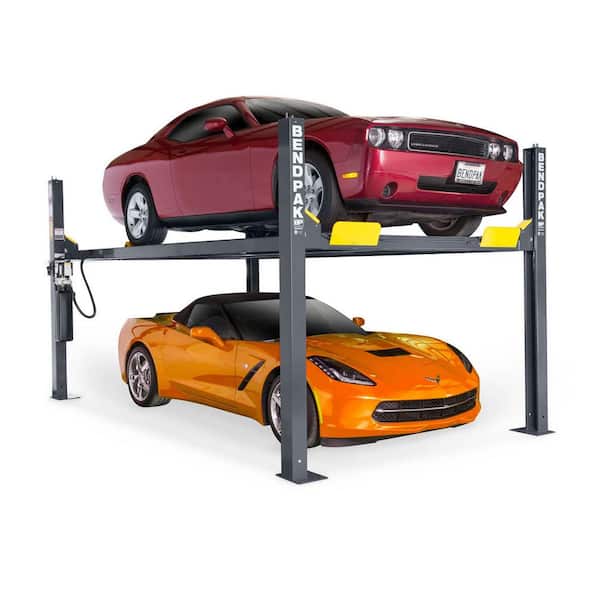 HD-9 Parking 4 Post Car Lift Type 9000 lb. Capacity - Freestanding Design with Adjustable Runways, 110V Power Unit