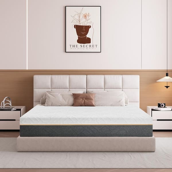Dual-Sided Flipable Mattress 14 Inch Medium Firm/Firm Queen Memory Foam Mattress in a Box for Back Pain Relief