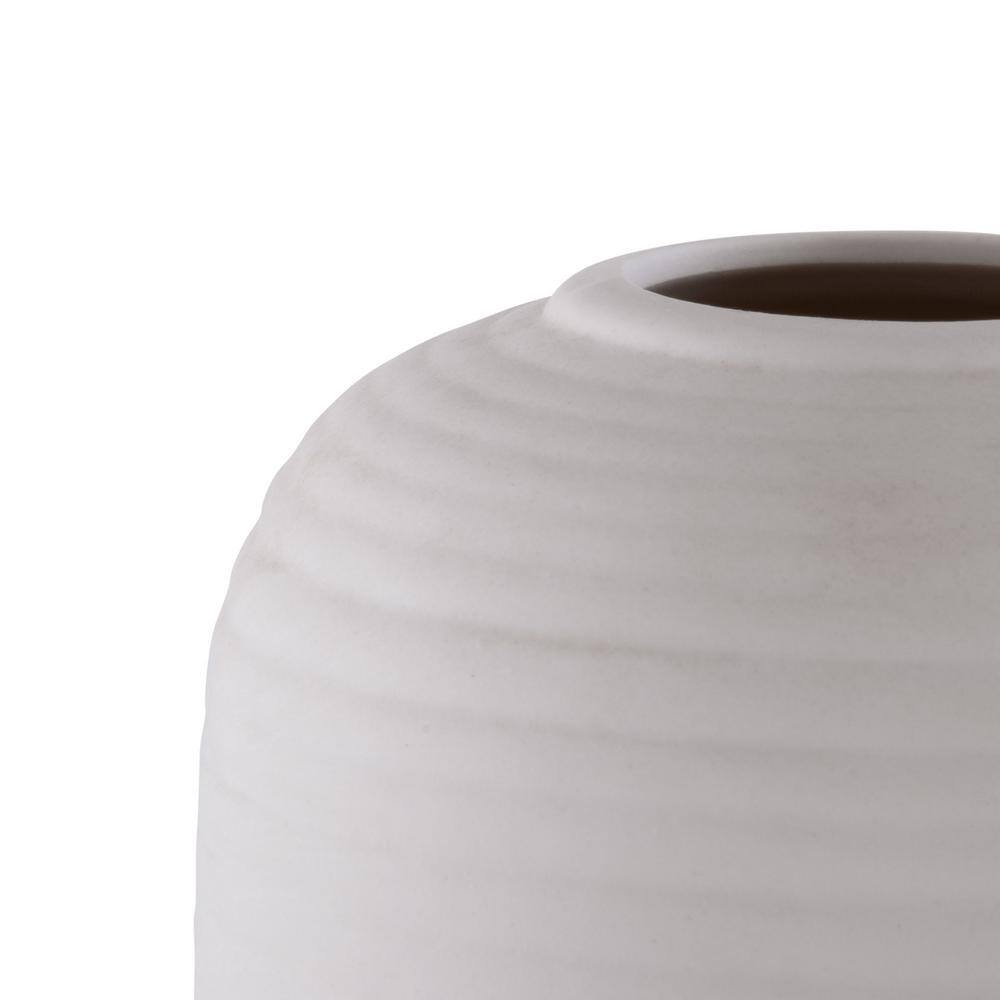 Ivory Ceramic Modern Decorative Vase Set, 3-Piece