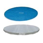 18 ft. Round Vinyl Solar Cover Plus 18 ft. UV Resistant Pool Debris Cover