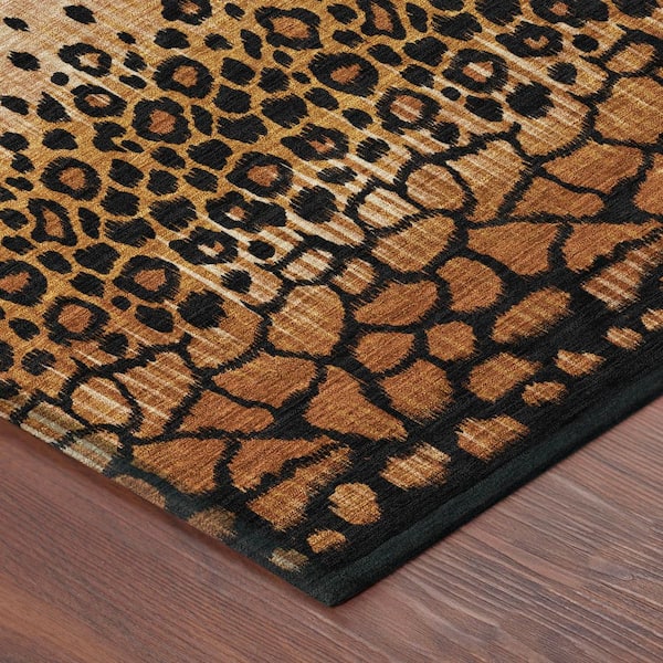 Chantille Machine Washable Indoor/Outdoor Abstract ACN2801 Terracotta 2 ft. x 7 ft. Runner Rug