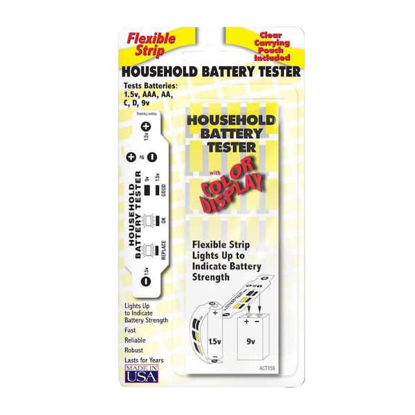 LCR Hallcrest Household Battery Tester (2-Pack)