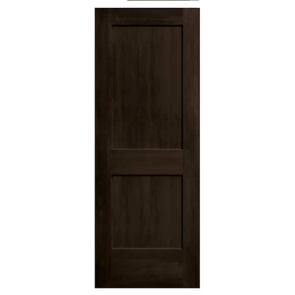 24 in. x 80 in. Monroe Espresso Stain Solid Core Molded Composite MDF Interior Door Slab