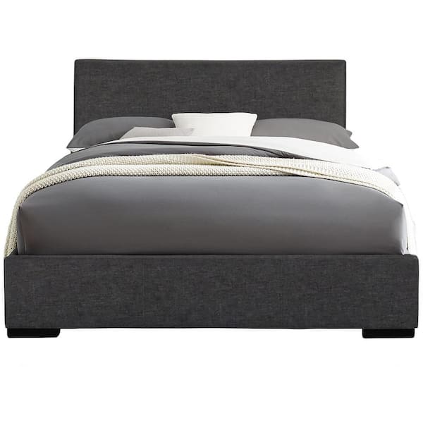 Camden Isle Abbey 80.3 in. Gray Twin Platform Bed