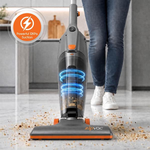 Tzumi EVO Corded ZipVac 3 in 1 Upright Vacuum Bagless HEPA Filter