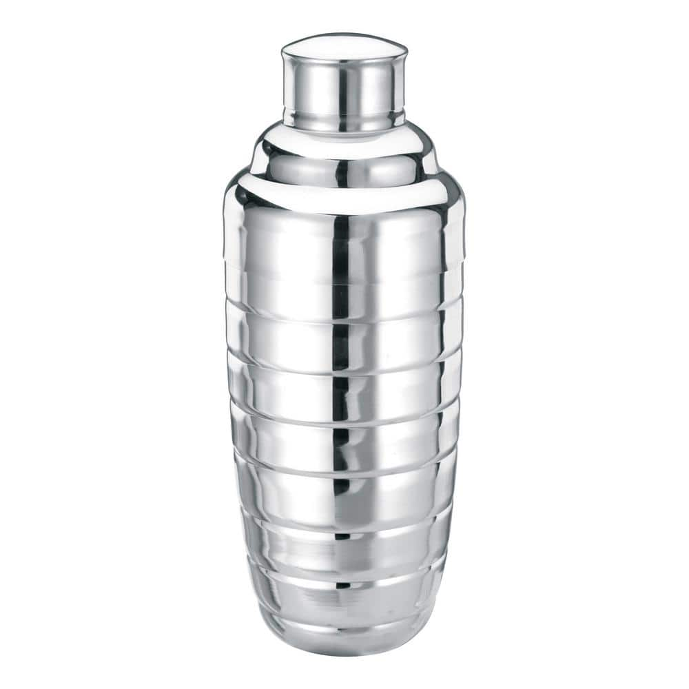 Winco 24 oz. Stainless Steel 3-Piece Beehive Bar Shaker