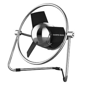 SBM1 USB Fan with 4.4 in. Soft Blades, 2 Speeds, Touch Control, Metal Frame, Wall Adapter, 6 ft. USB Cable