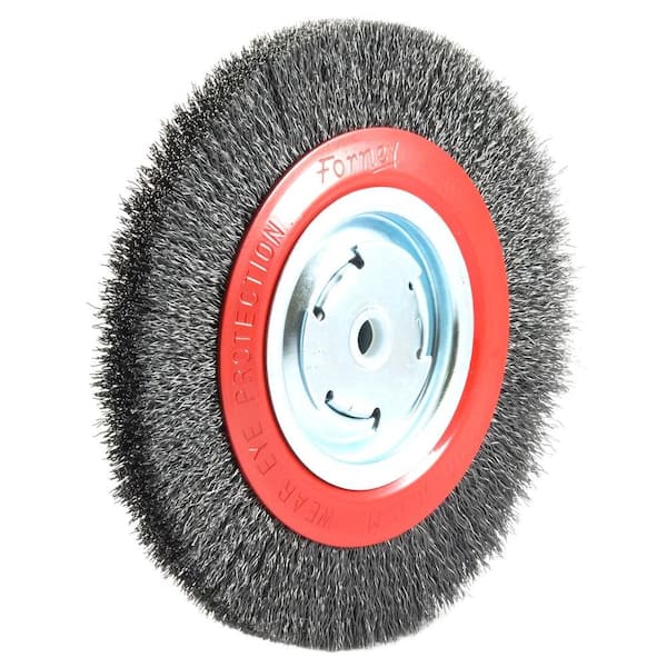 Forney Industries 72762 Arbor Crimped Wire Wheel Brush, 8