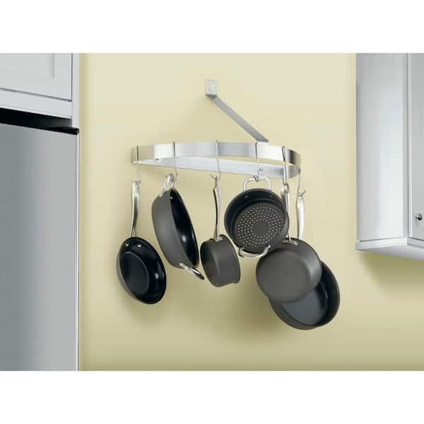 Cuisinart Half Circle Wall Pot Rack in Brushed Stainless