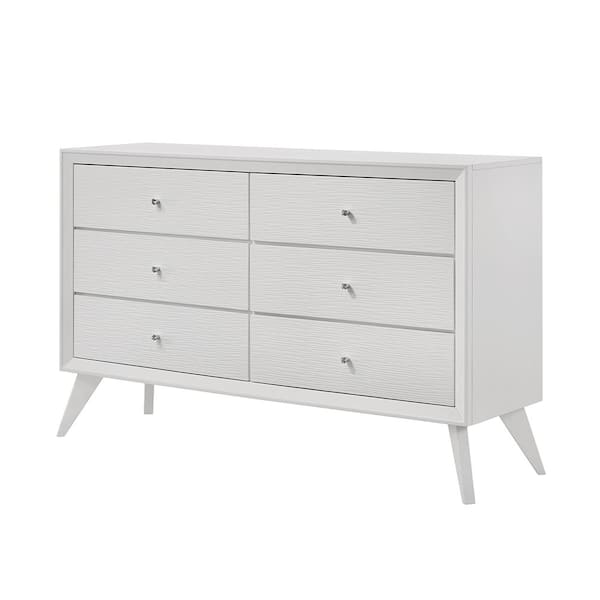Acme Furniture Cerys White Finish 6Drawers 16.61 in. Dresser without