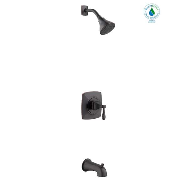 Milner Single-Handle 1-Spray Tub and Shower Faucet in Bronze