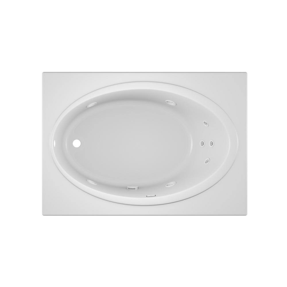 JACUZZI NOVA 60 in. x 42 in. Acrylic LeftHand Drain Rectangular Drop